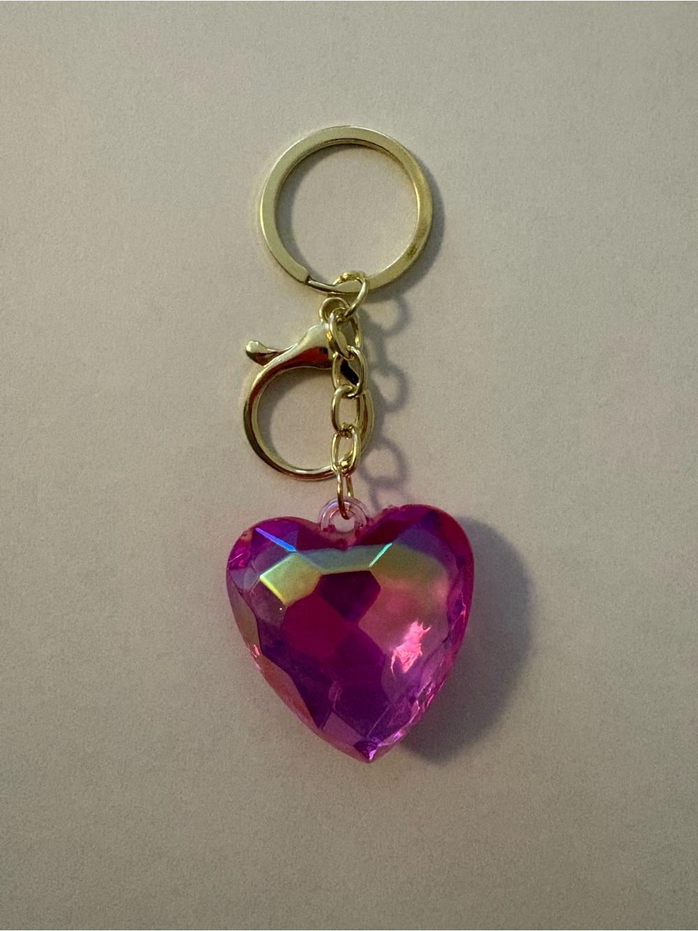 Pink Heart Keychain NWT - Picture 2 of 4